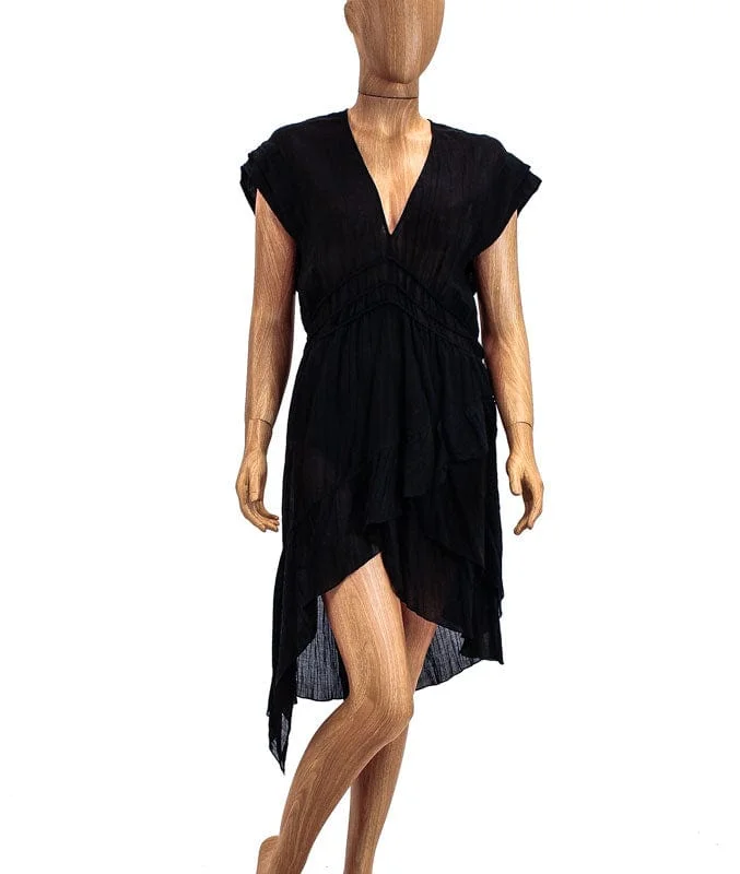 Ruffled High Low Dress
