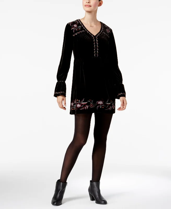 Style & Co Petite Embroidered Peasant Dress