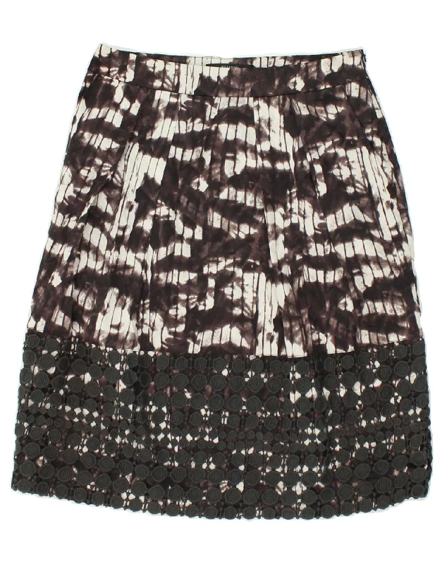 MAX MARA Womens Weekend A-Line Skirt UK 10 Small W28 Brown Tie Dye Cotton cashmere skirt soft MAX MARA Womens Weekend A-Line Skirt UK 10 Small W28 Brown Tie Dye Cotton cashmere skirt soft