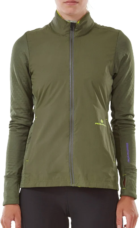 Ronhill Tech Hyperchill Womens Running Jacket - Green Tailored Jacket Straight Jacket A-Line Jacket Ronhill Tech Hyperchill Womens Running Jacket - Green Tailored Jacket Straight Jacket A-Line Jacket