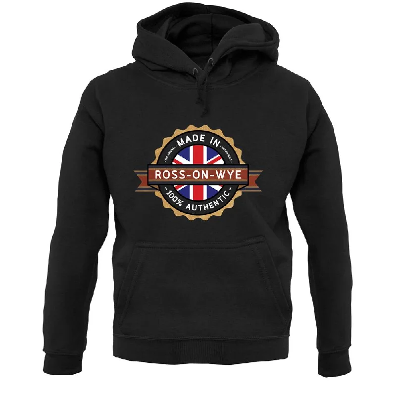 Made In Ross-On-Wye 100% Authentic Unisex Hoodie Hoodie with Raw Hem Edgy Unfinished Made In Ross-On-Wye 100% Authentic Unisex Hoodie Hoodie with Raw Hem Edgy Unfinished