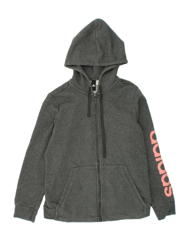 ADIDAS Womens Graphic Zip Hoodie Sweater UK 16 Large Grey Iron Safe Non-Iron Wrinkle Free ADIDAS Womens Graphic Zip Hoodie Sweater UK 16 Large Grey Iron Safe Non-Iron Wrinkle Free