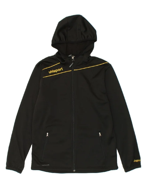 VINTAGE Mens Graphic Zip Hoodie Sweater UK 38/40 Medium Black Polyester Soft Cozy Warm VINTAGE Mens Graphic Zip Hoodie Sweater UK 38/40 Medium Black Polyester Soft Cozy Warm